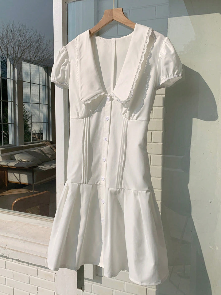 Rochie mini SHEIN, alb