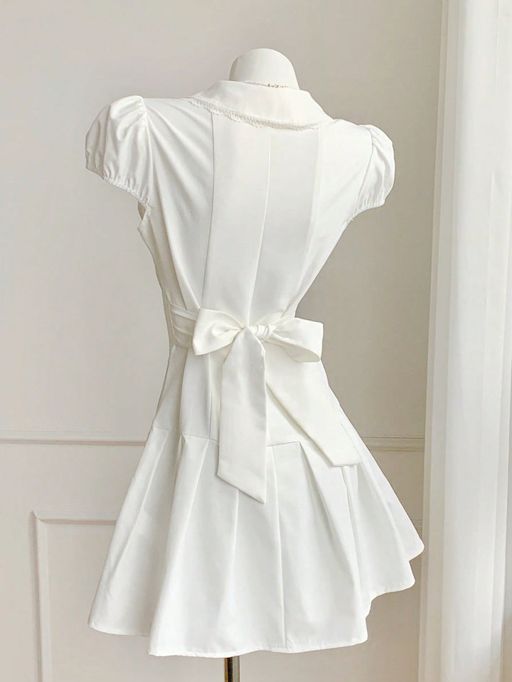 Rochie mini SHEIN, alb