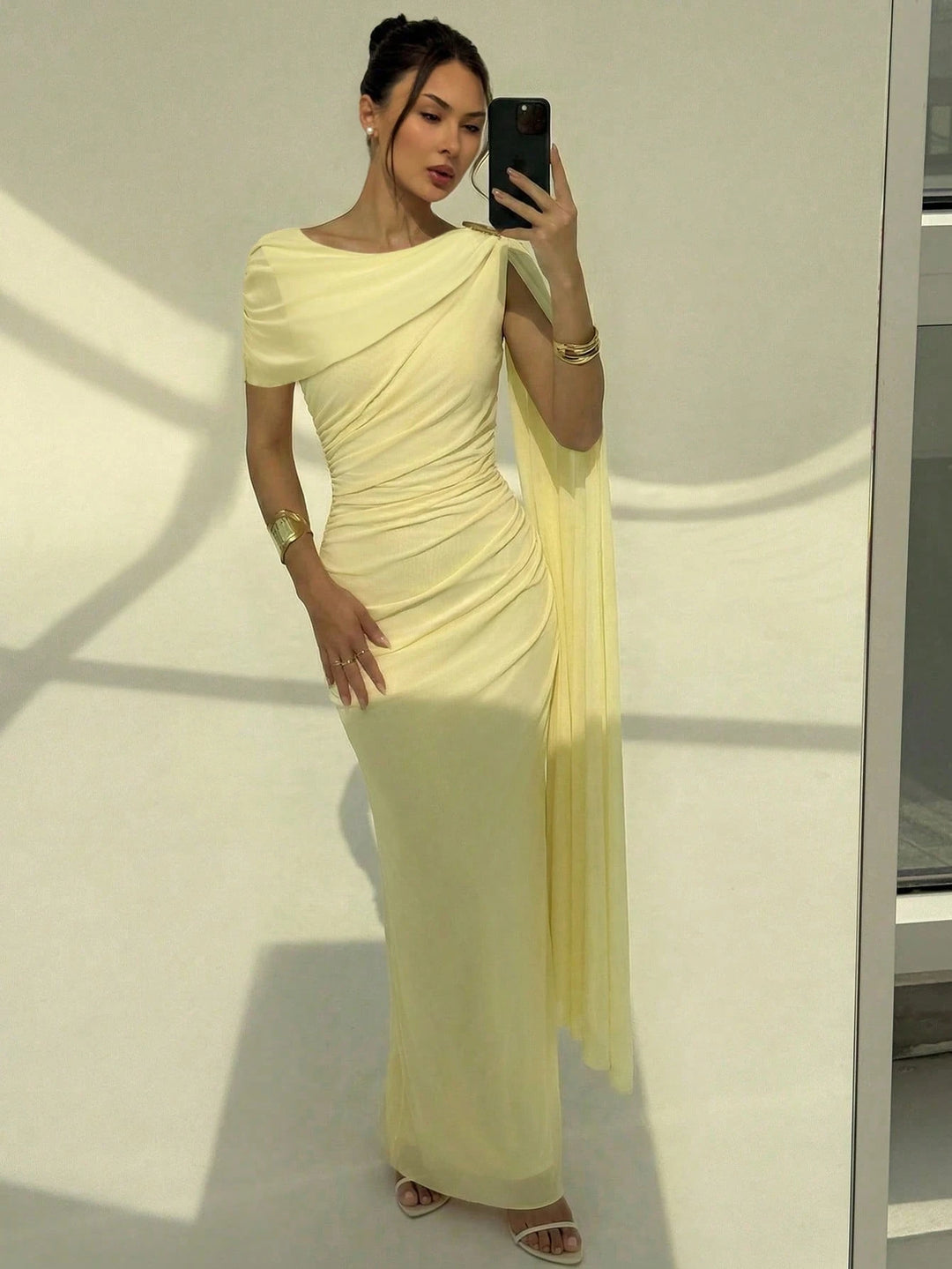Rochie maxi SHEIN, galben