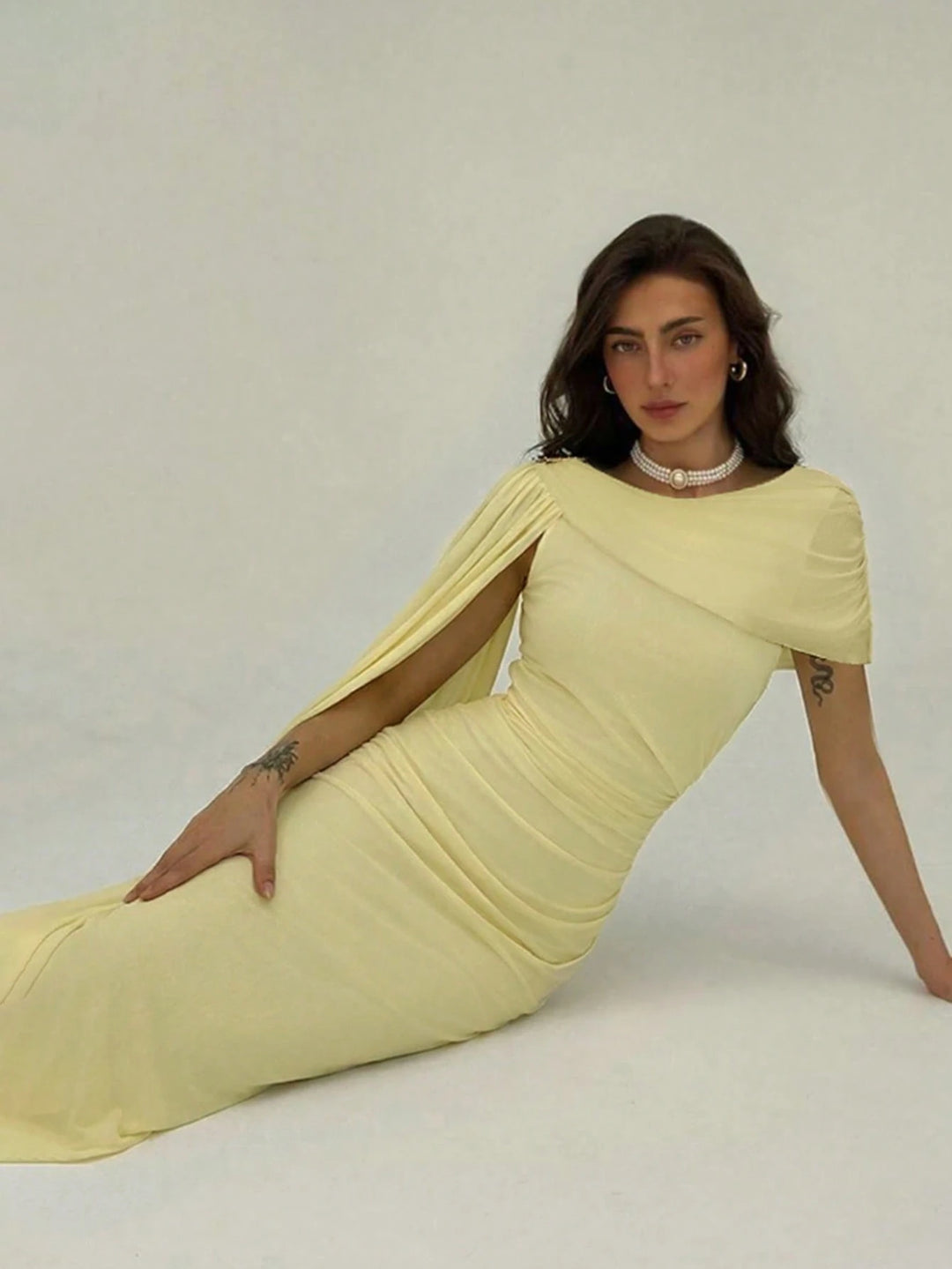 Rochie maxi SHEIN, galben