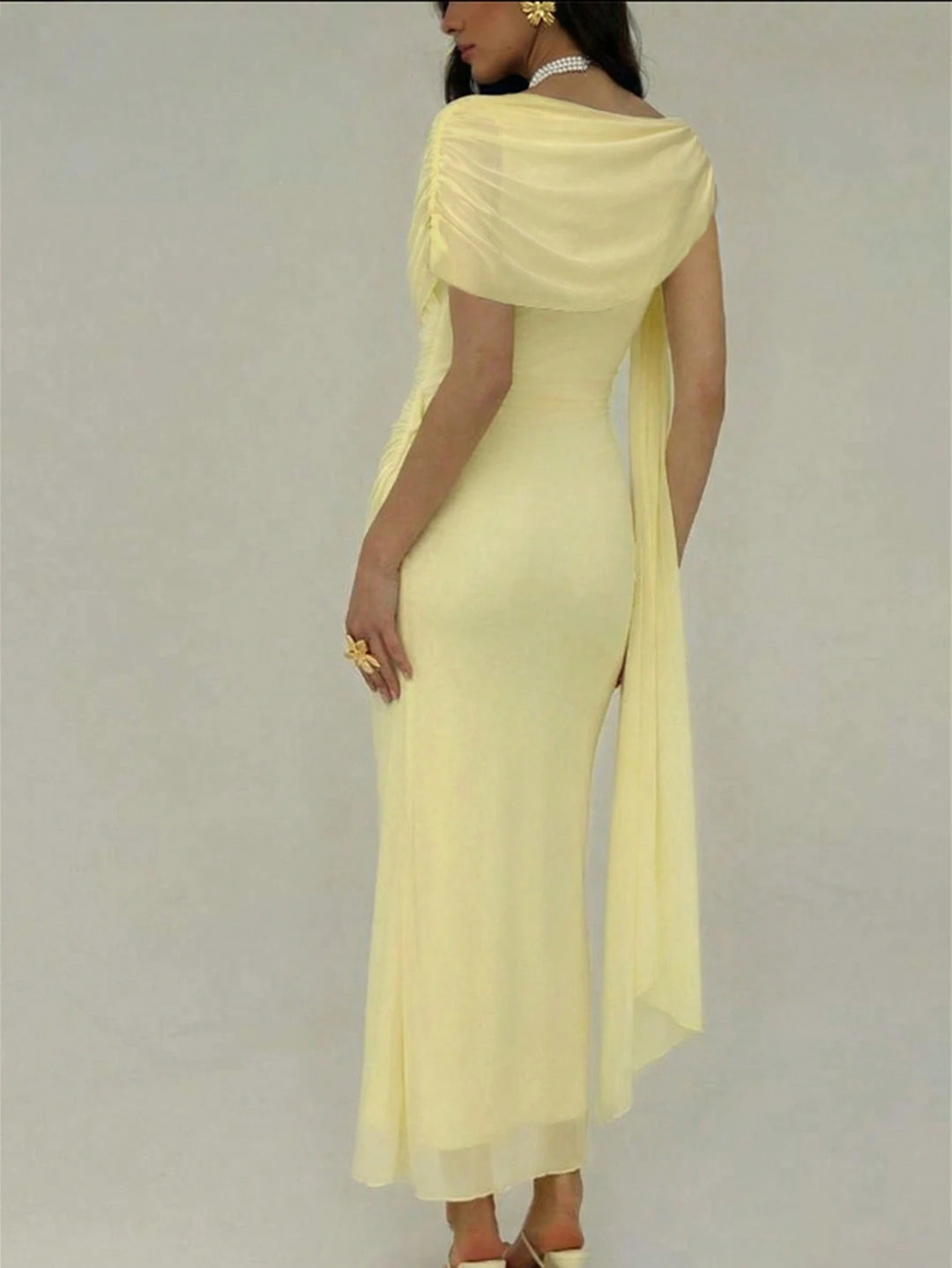 Rochie maxi SHEIN, galben