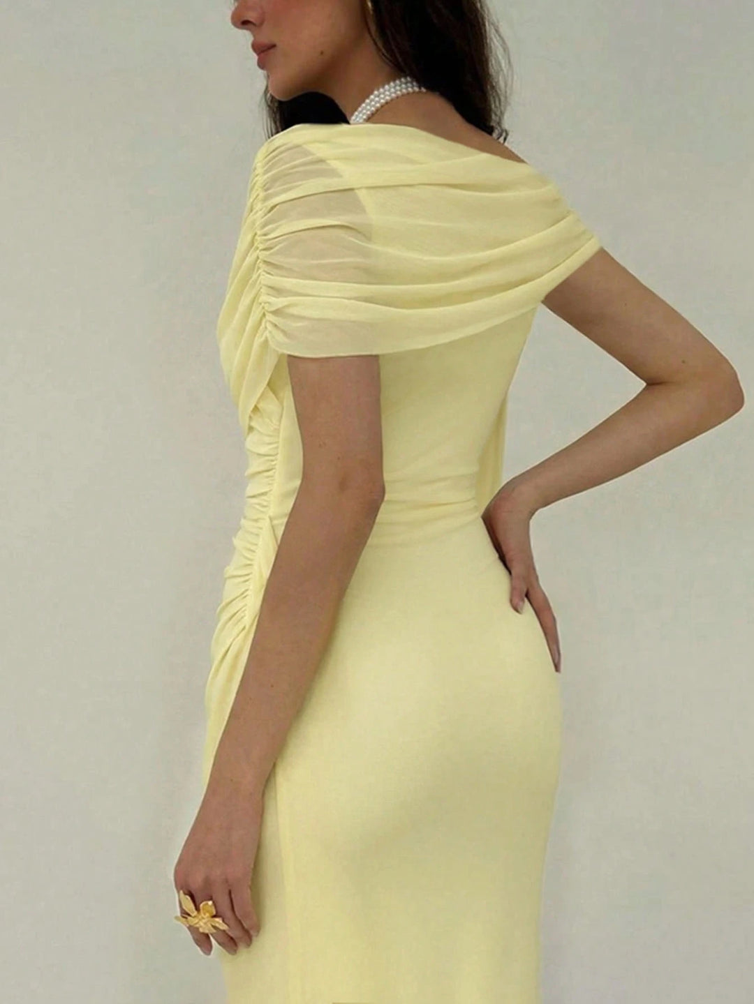 Rochie maxi SHEIN, galben