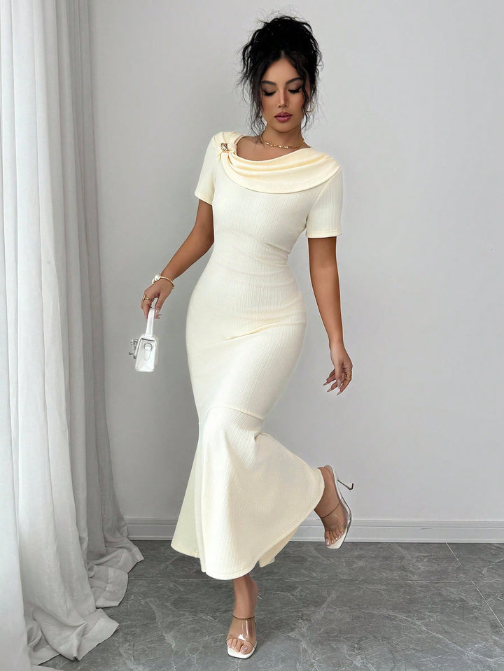 Rochie midi SHEIN, bej