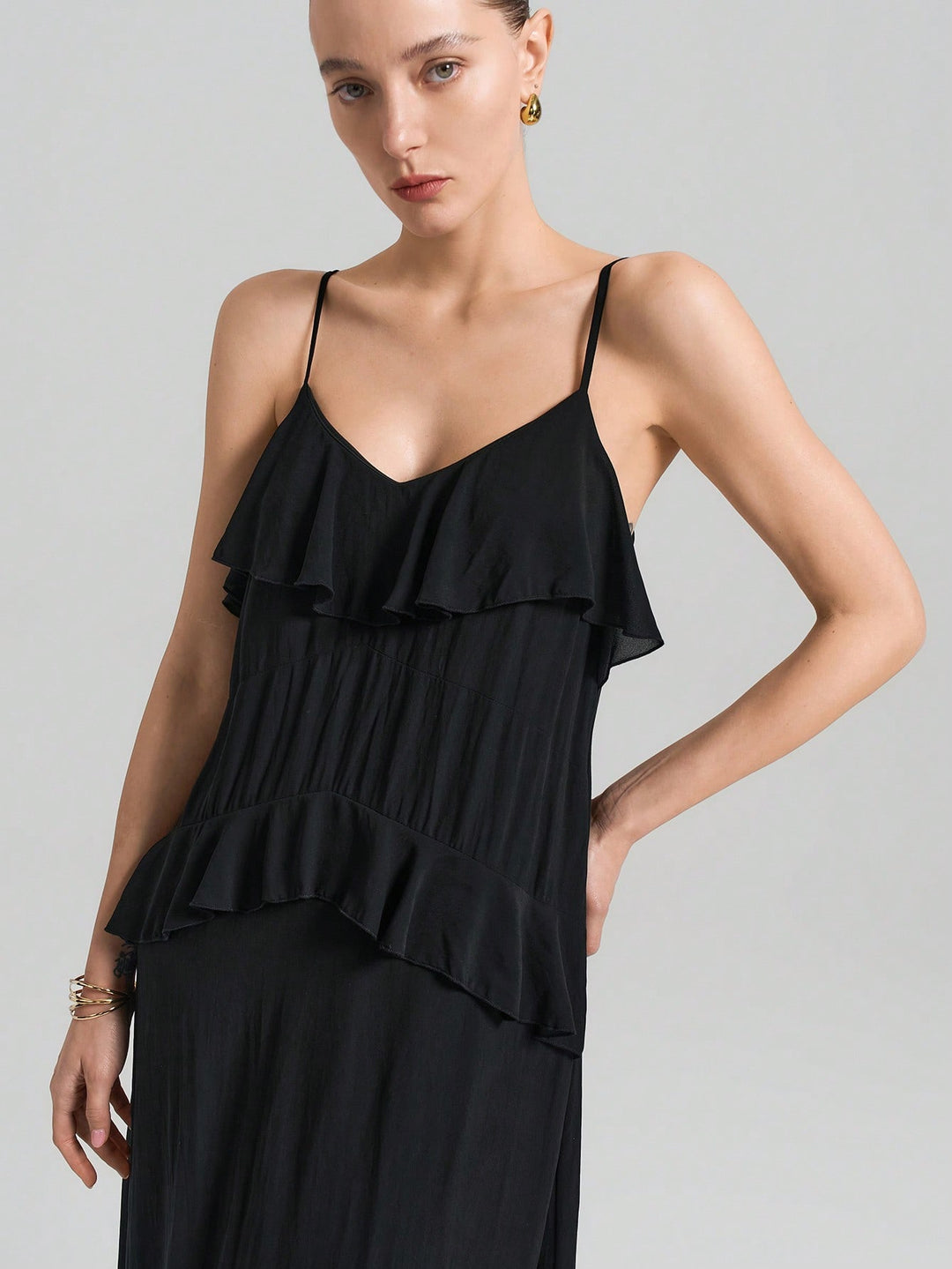 Rochie maxi SHEIN, negru