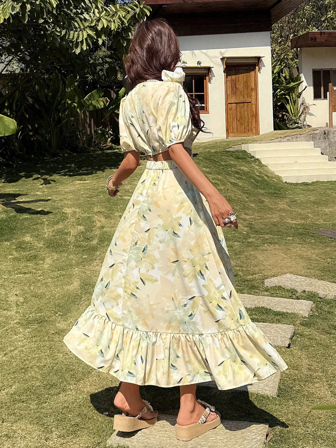 Rochie maxi SHEIN, galben
