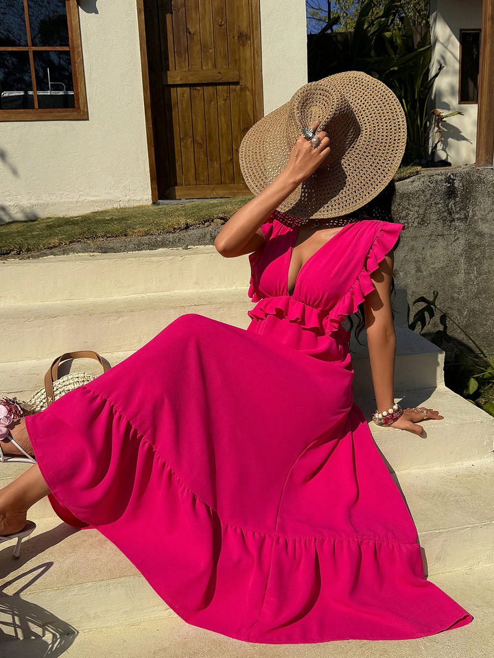Rochie maxi SHEIN, roz