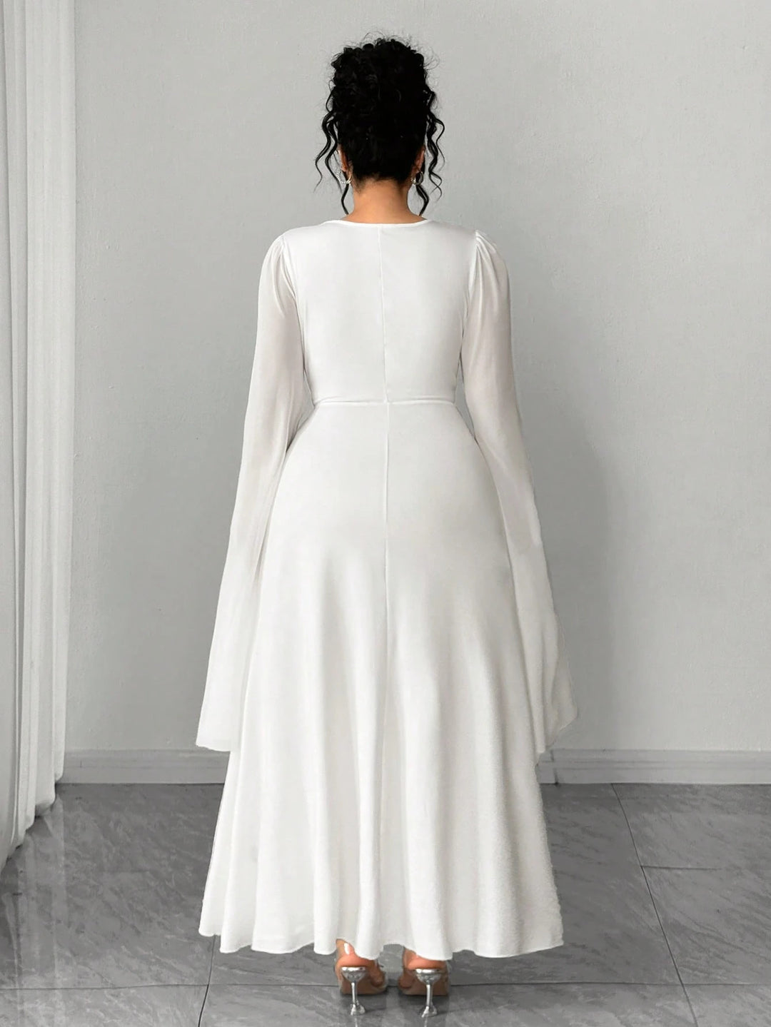 Rochie maxi SHEIN, alb
