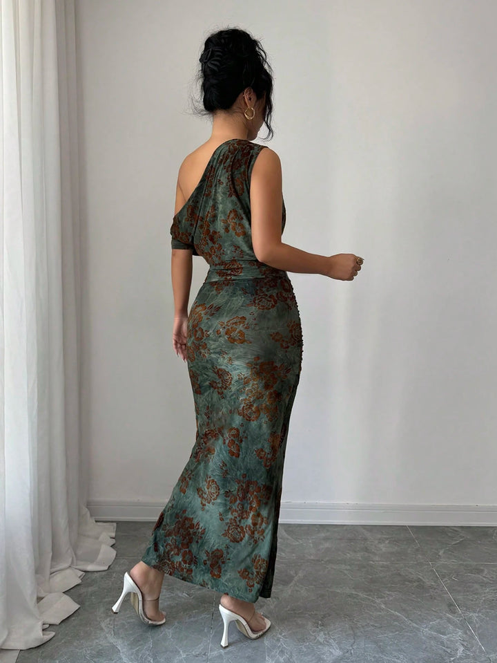 Rochie maxi SHEIN, kaki