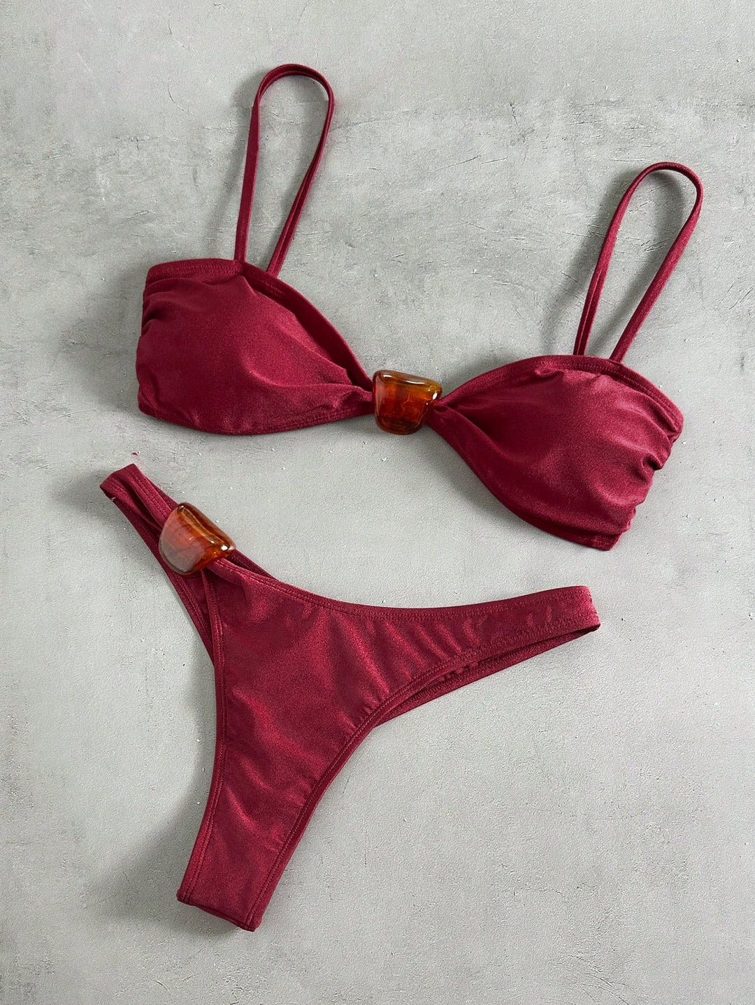 Set bikini SHEIN, vișiniu