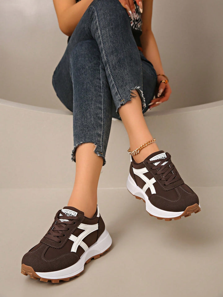 Pantofi sport SHEIN, maro