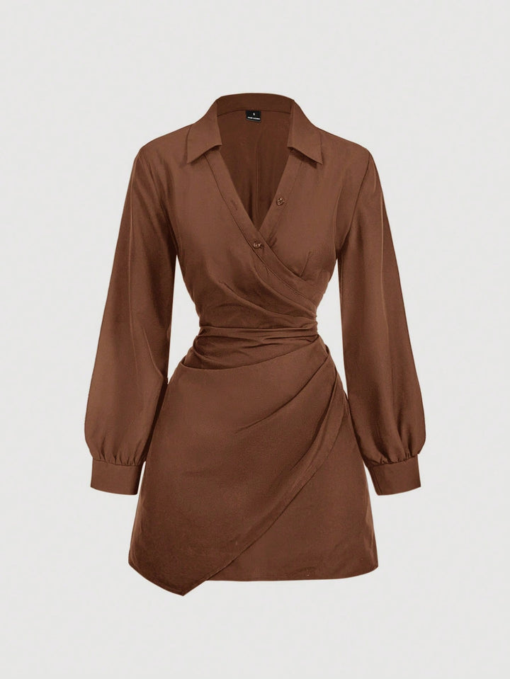 Rochie mini SHEIN, maro