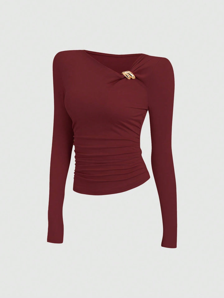 Tricou SHEIN, vișiniu
