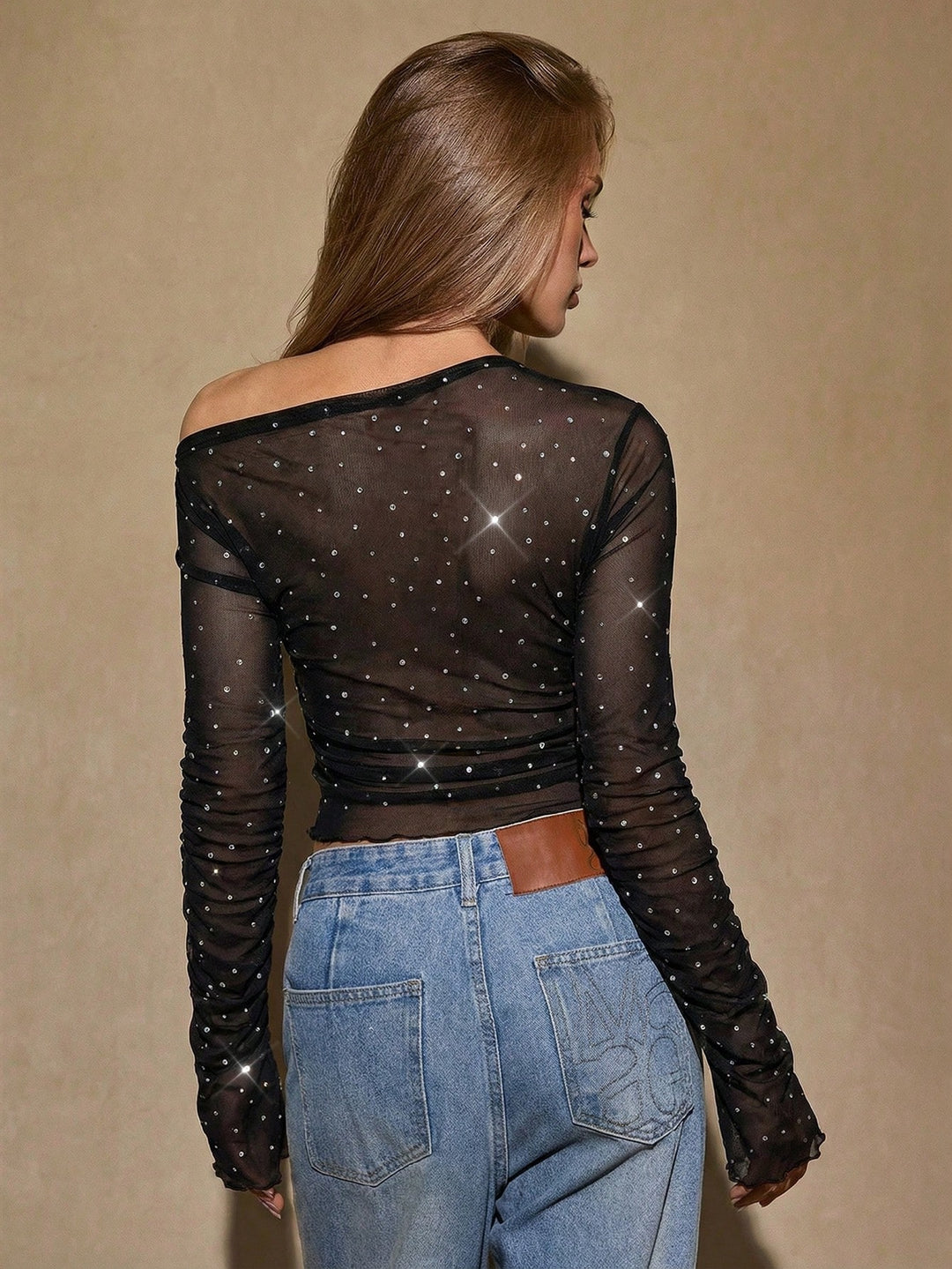Top SHEIN, negru
