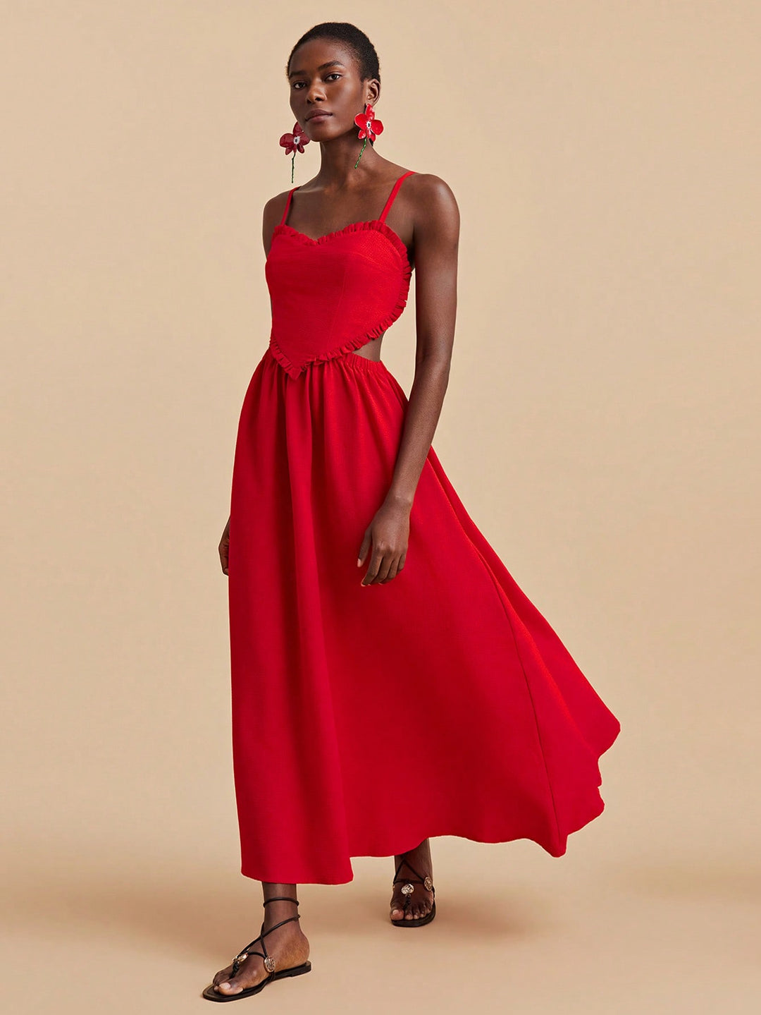 Rochie maxi SHEIN, roșu