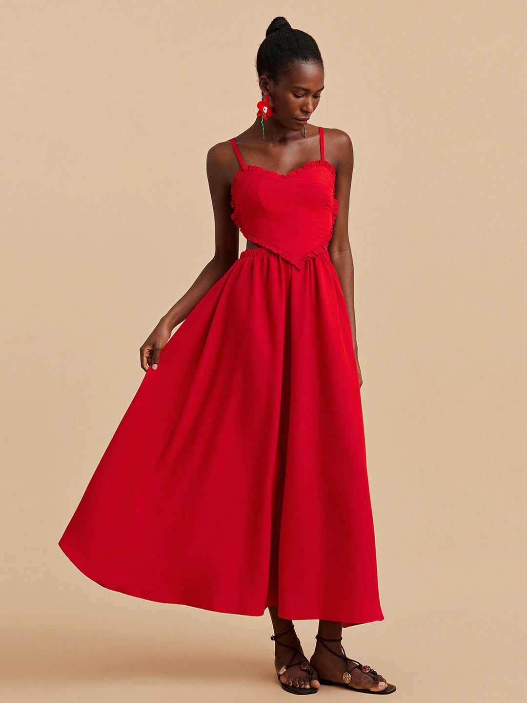 Rochie maxi SHEIN, roșu