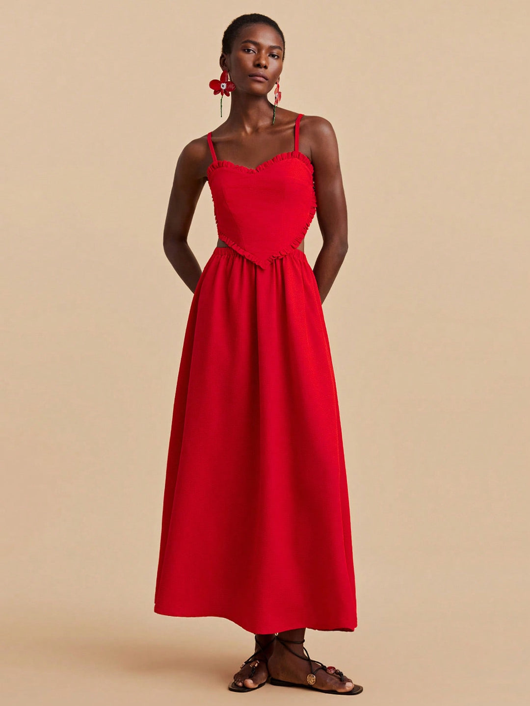 Rochie maxi SHEIN, roșu
