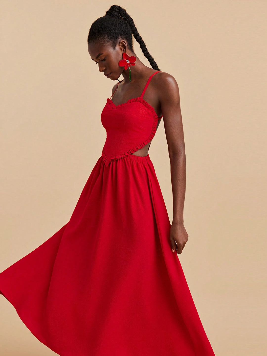 Rochie maxi SHEIN, roșu