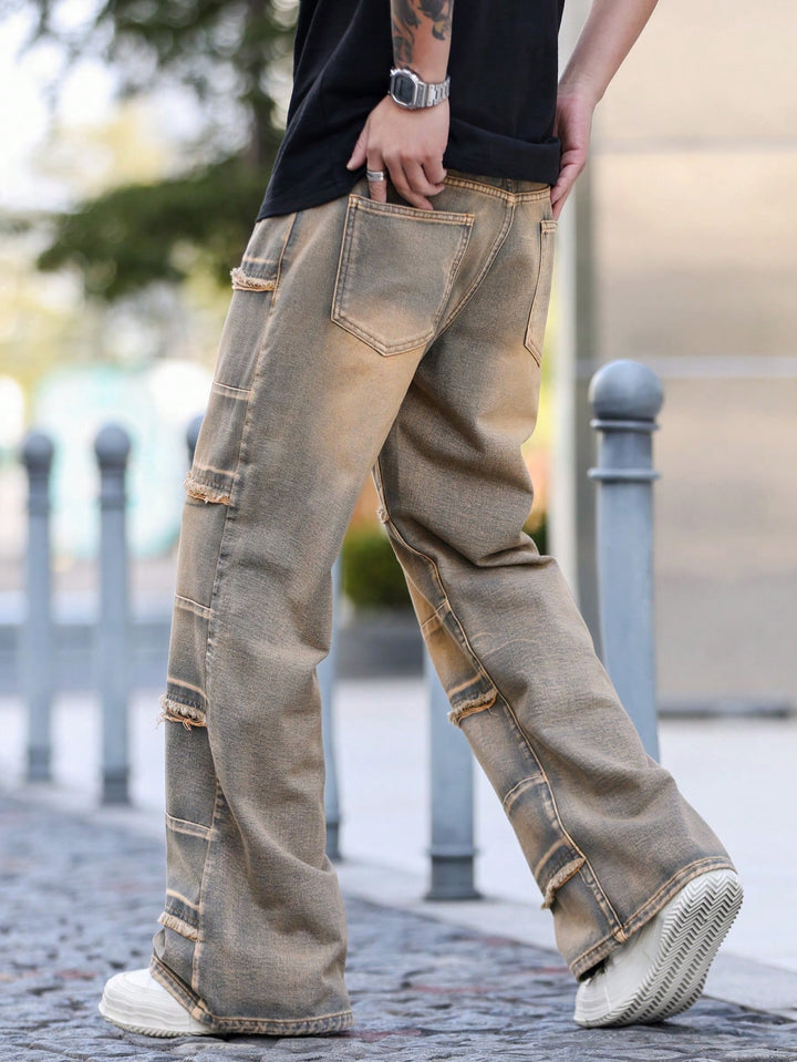 Jeans SHEIN, portocaliu