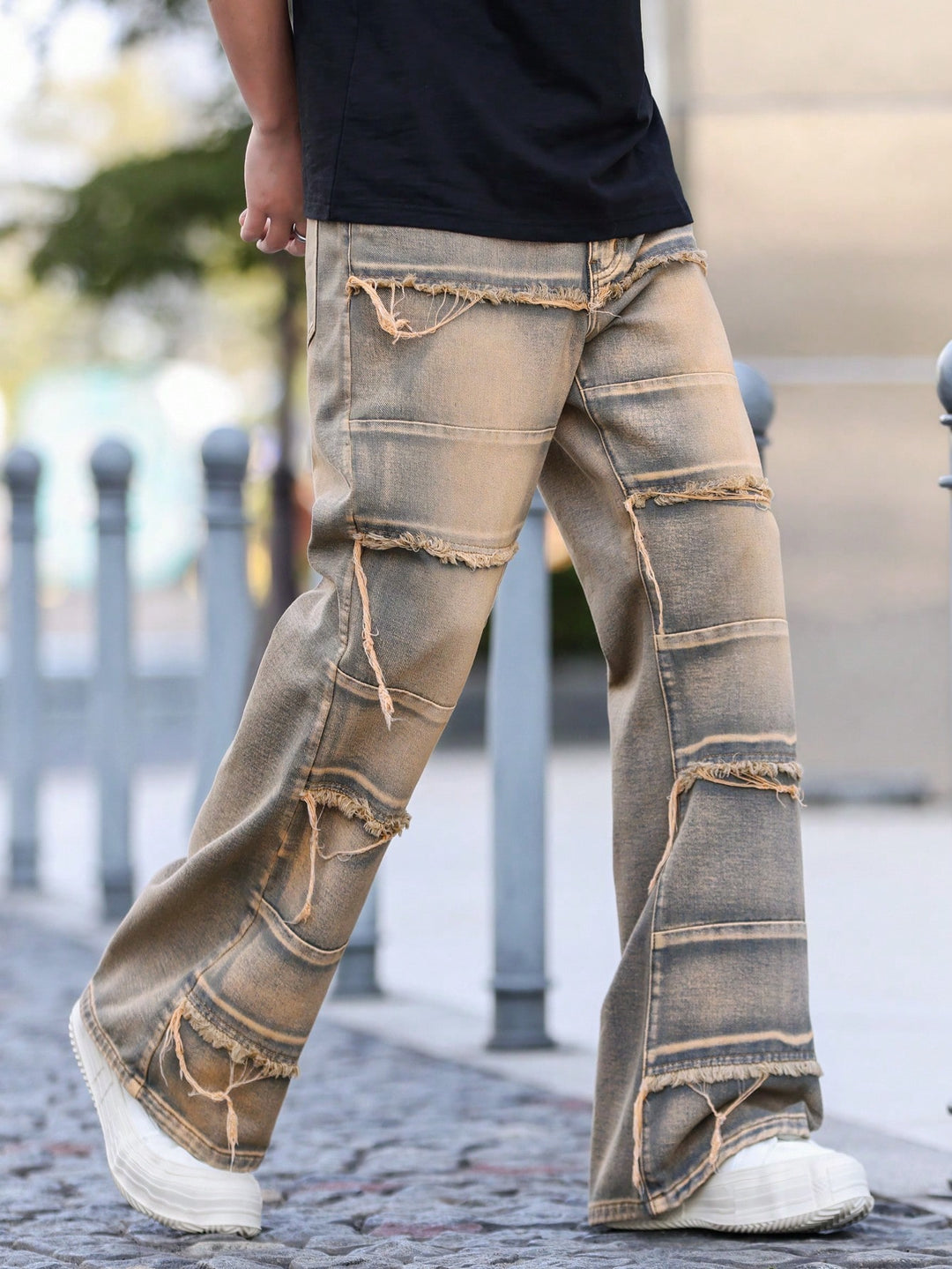Jeans SHEIN, portocaliu