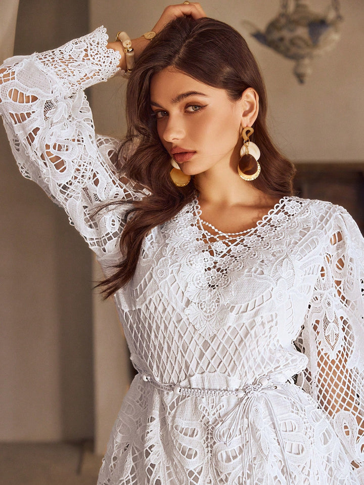 Rochie mini SHEIN, alb