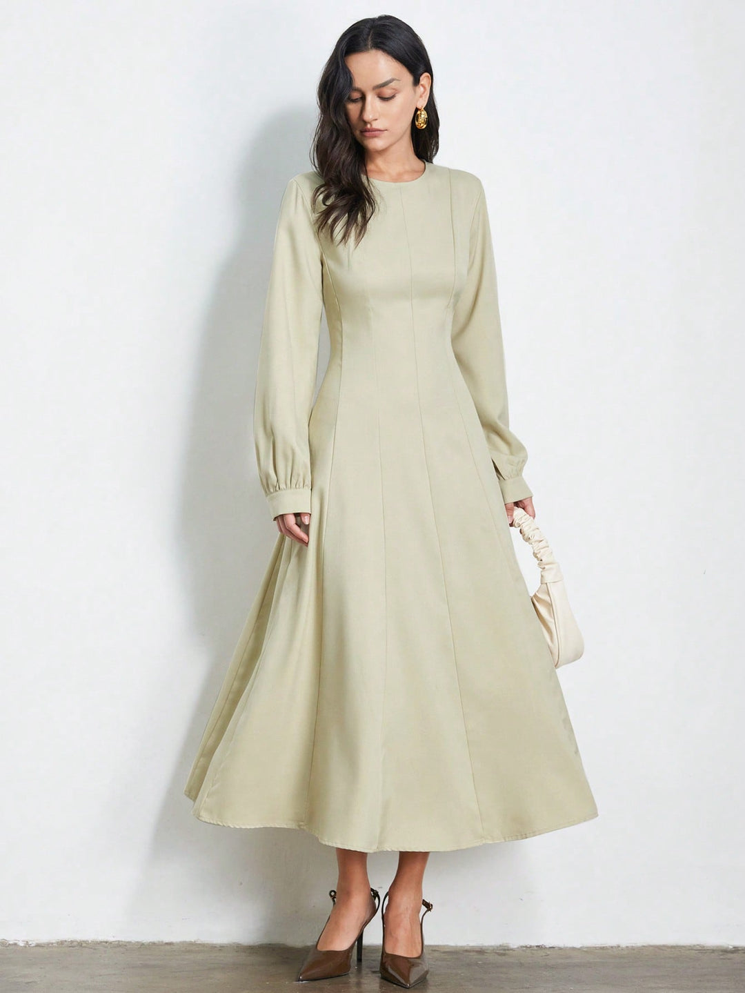 Rochie maxi SHEIN, gri