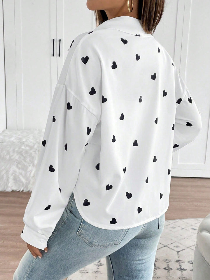 Cămașă casual SHEIN, alb
