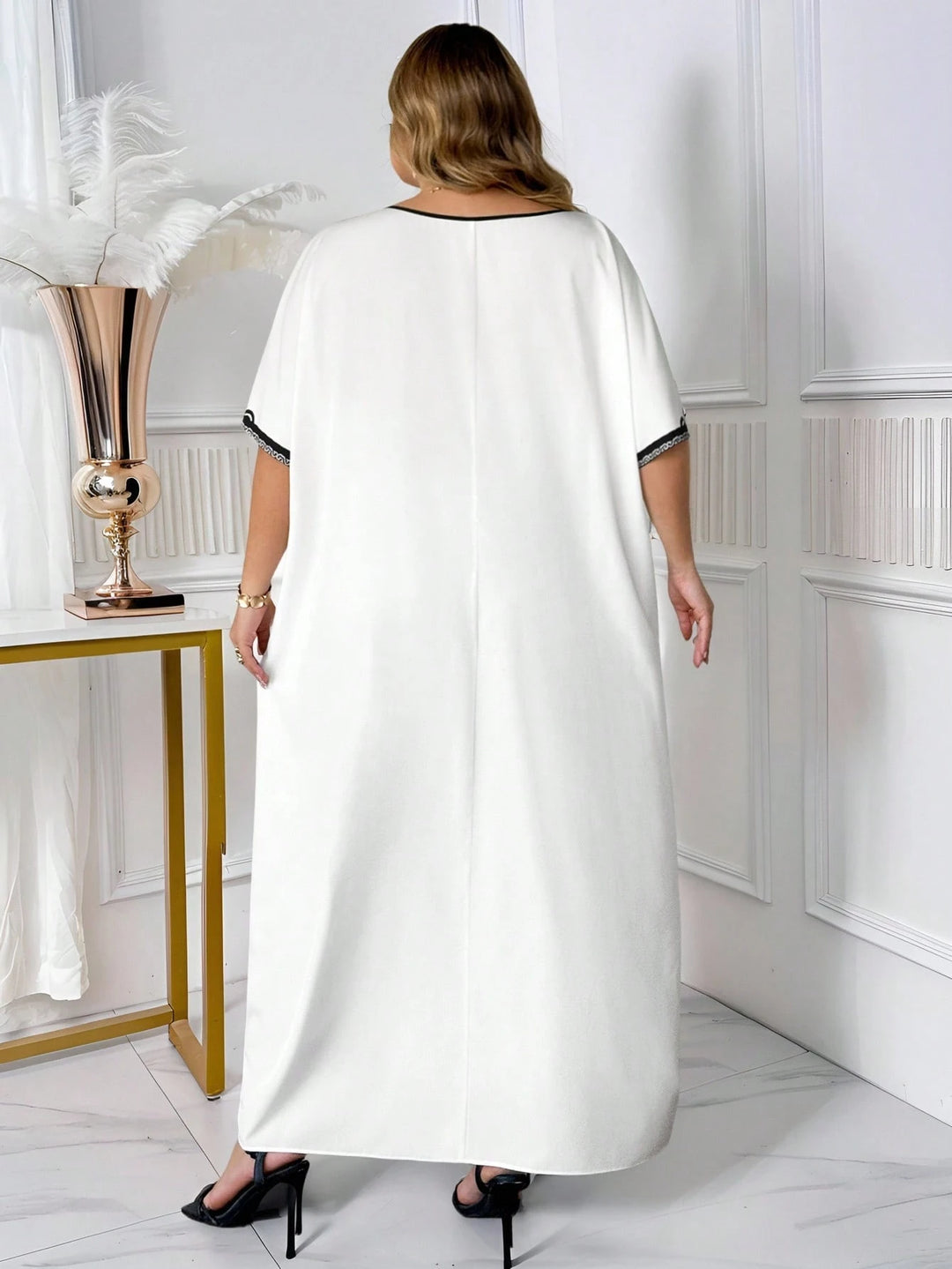 SHEIN maxi ruha, fehér