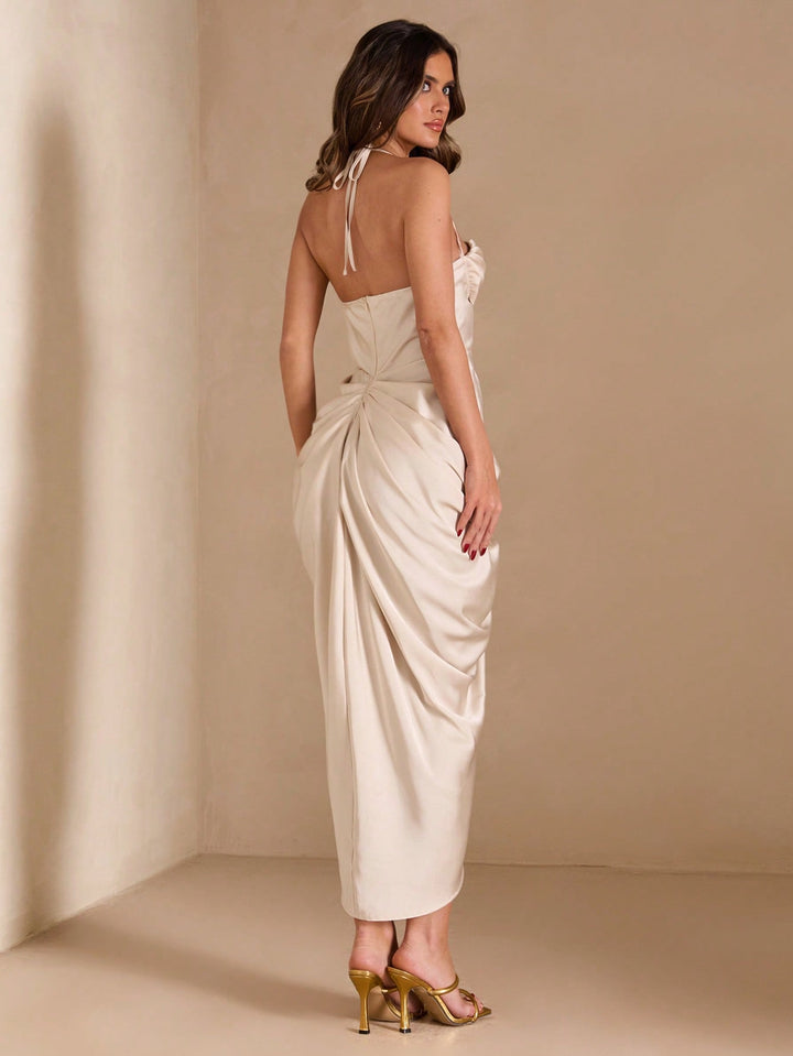 Rochie midi SHEIN, portocaliu