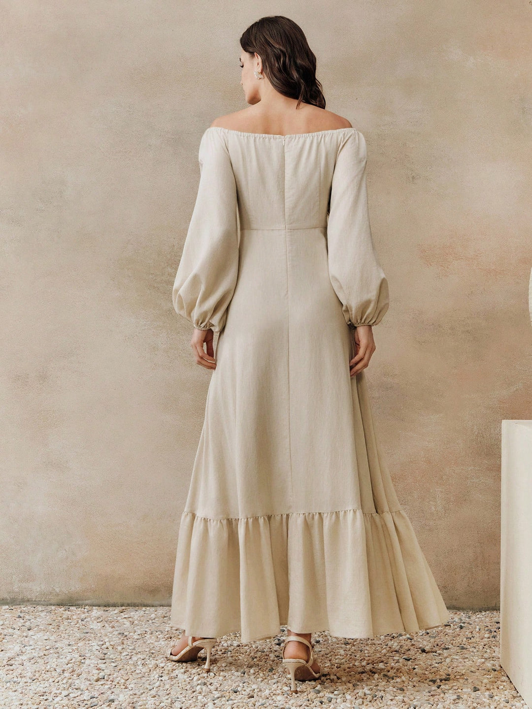 Rochie maxi SHEIN, portocaliu