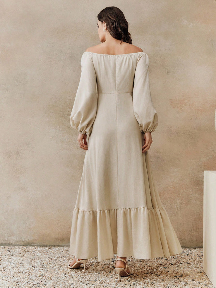 Rochie maxi SHEIN, portocaliu