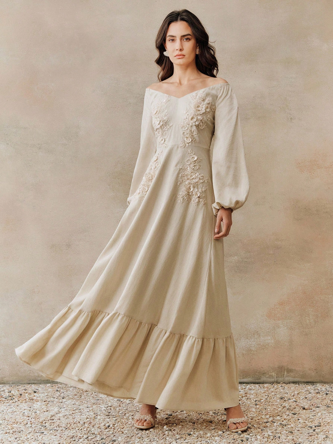 Rochie maxi SHEIN, portocaliu
