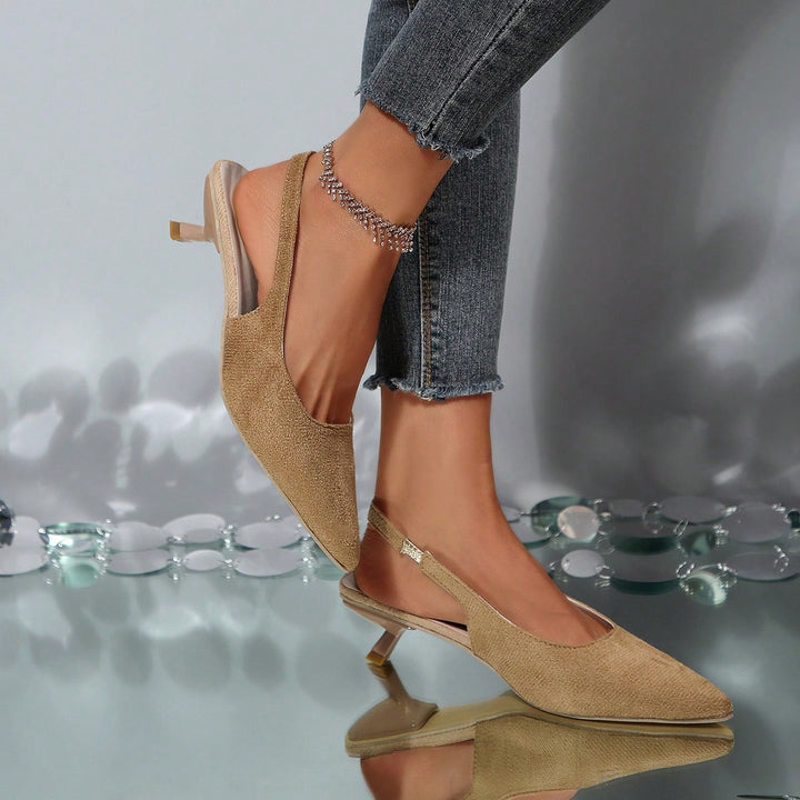 Pantofi cu toc SHEIN, kaki