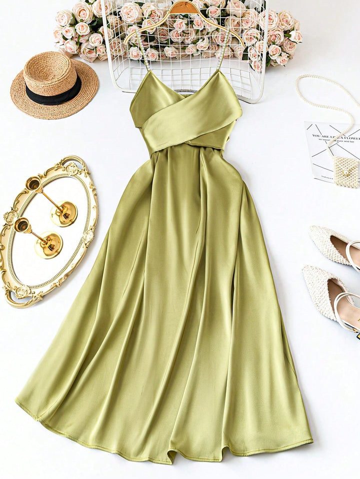 Rochie midi SHEIN, verde