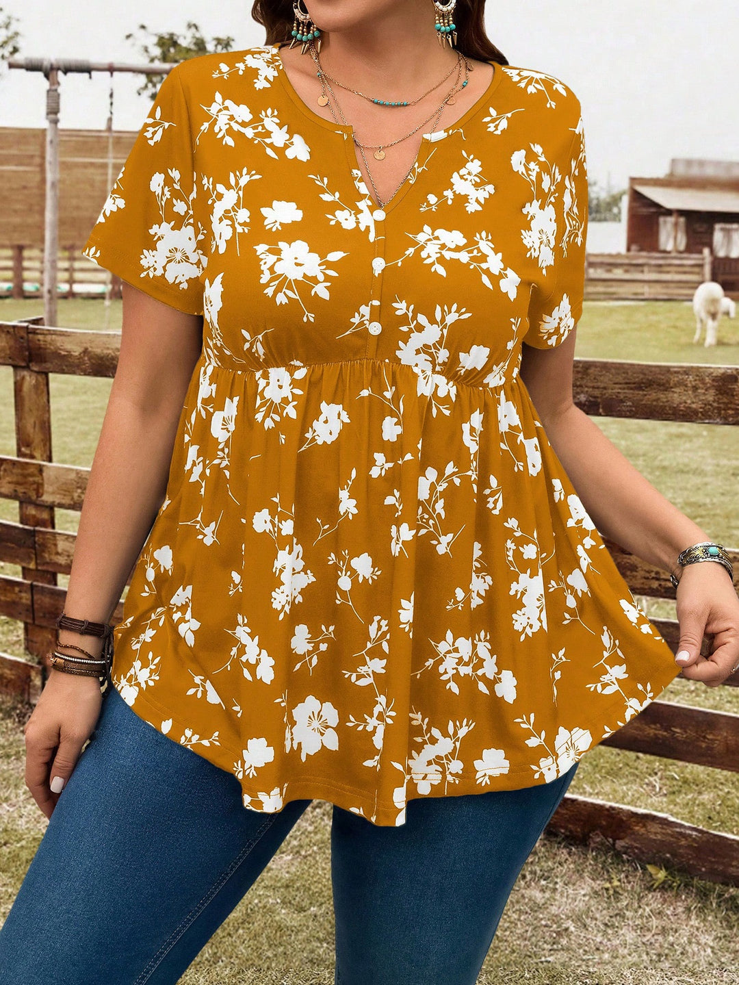 Tricou SHEIN, galben