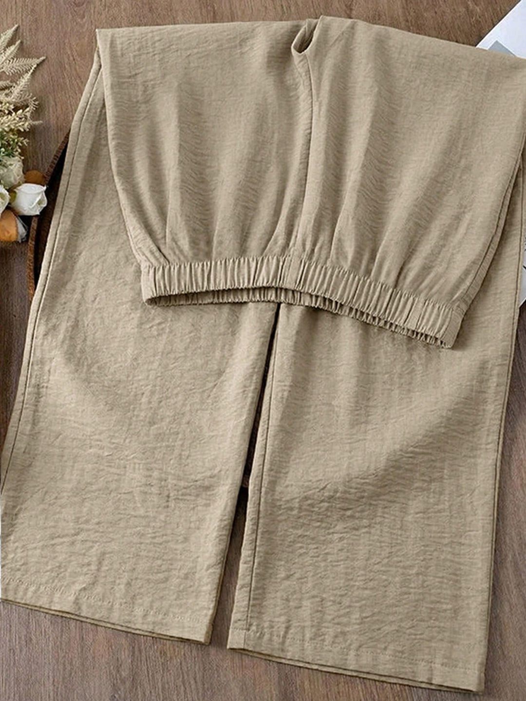 Pantalon de costum SHEIN, bej