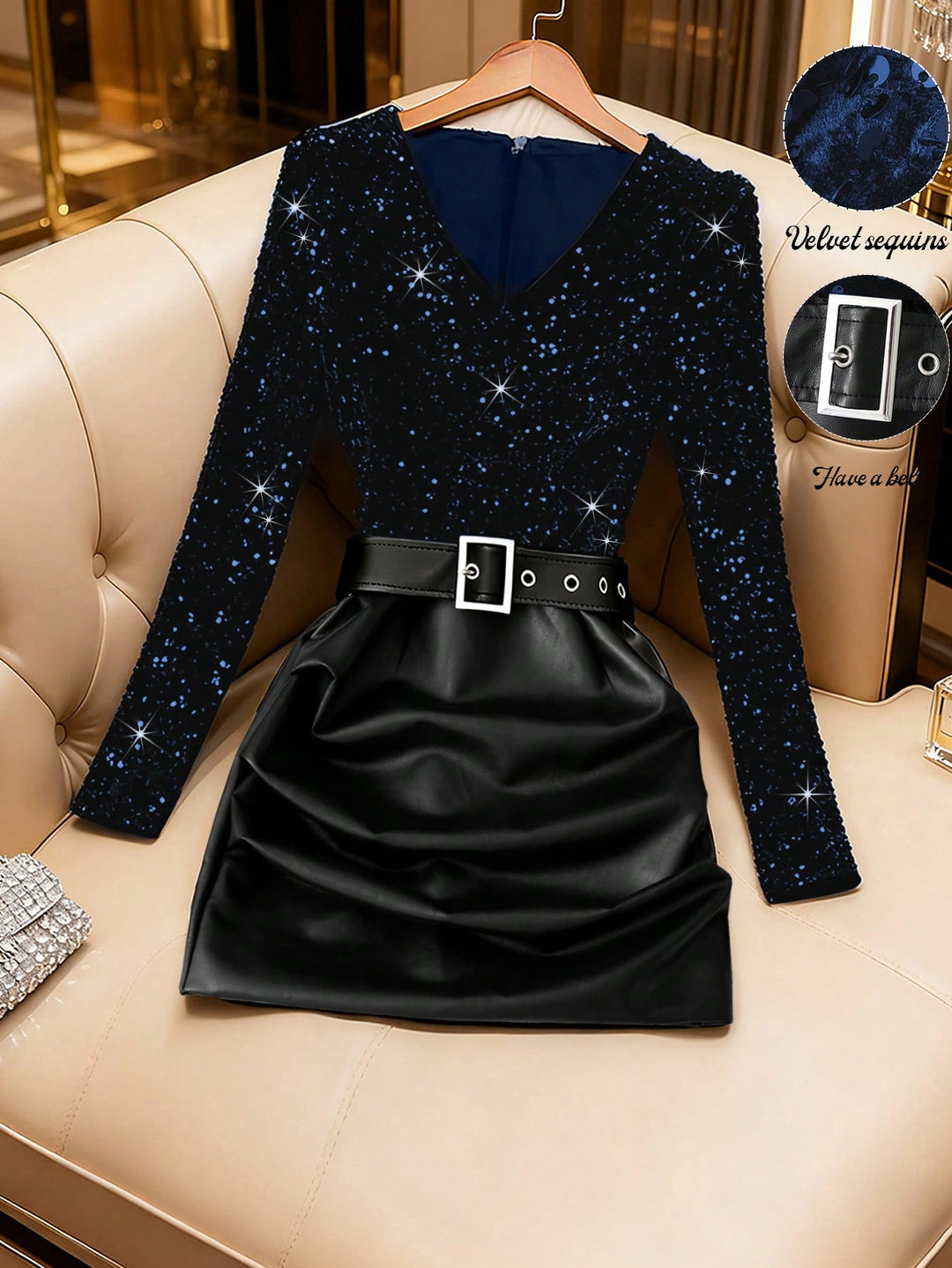 Rochie midi SHEIN, albastru