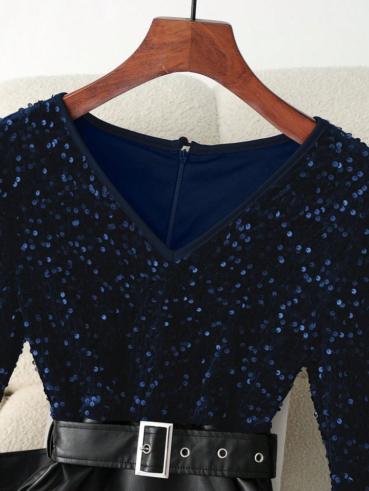 Rochie midi SHEIN, albastru