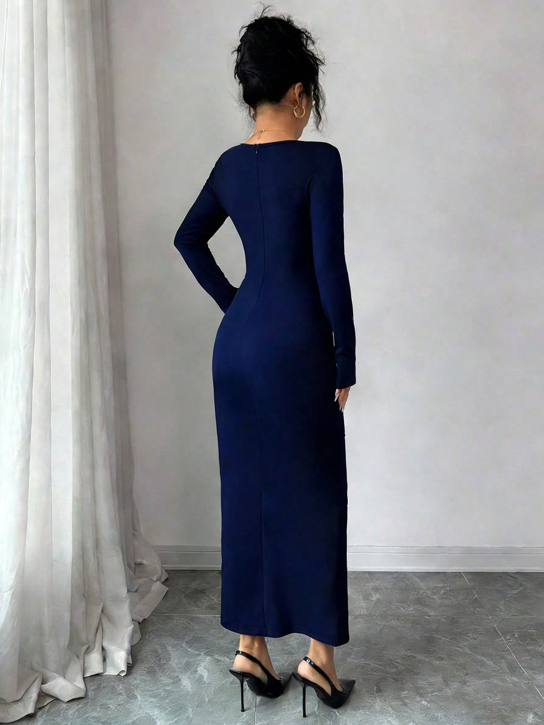 Rochie midi SHEIN, albastru