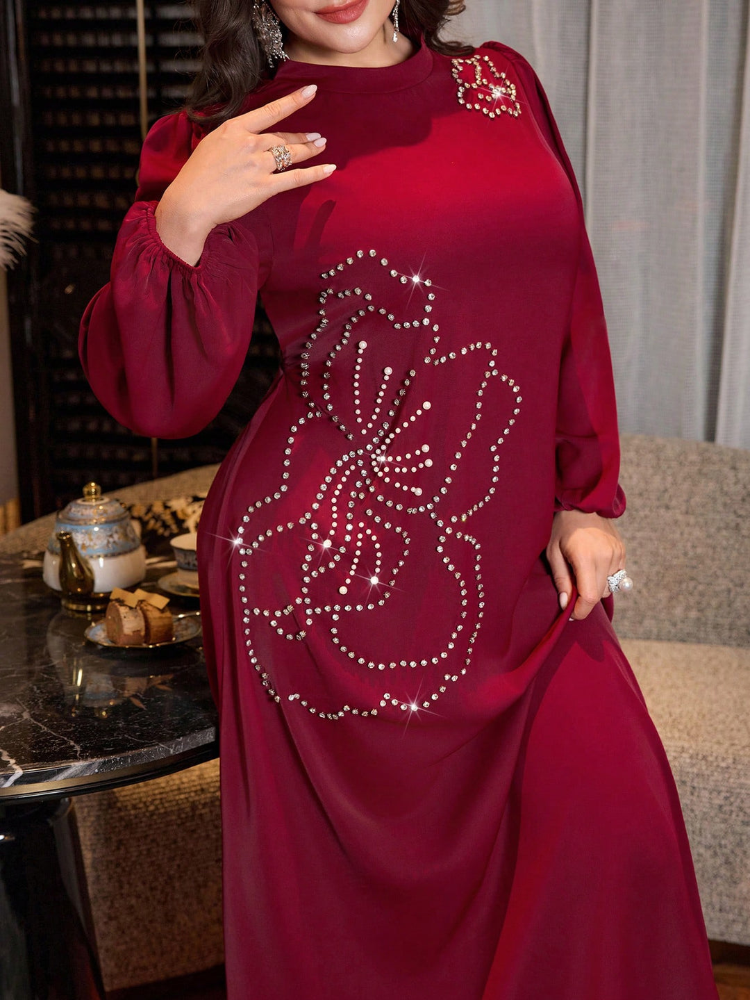 Rochie SHEIN, vișiniu