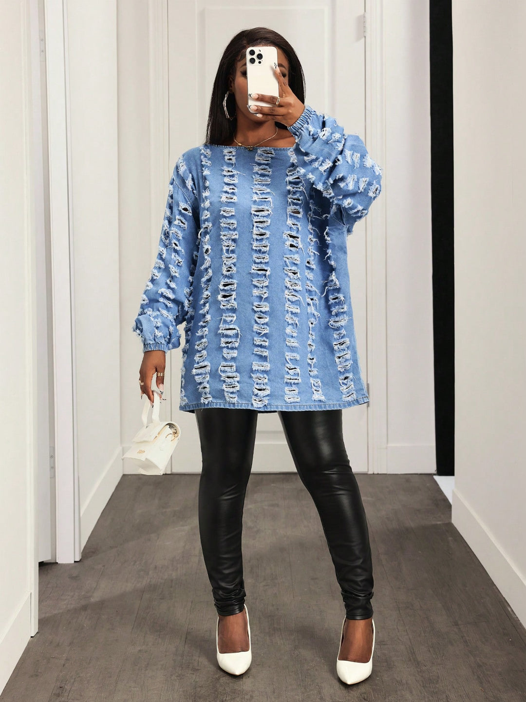 Top SHEIN, albastru