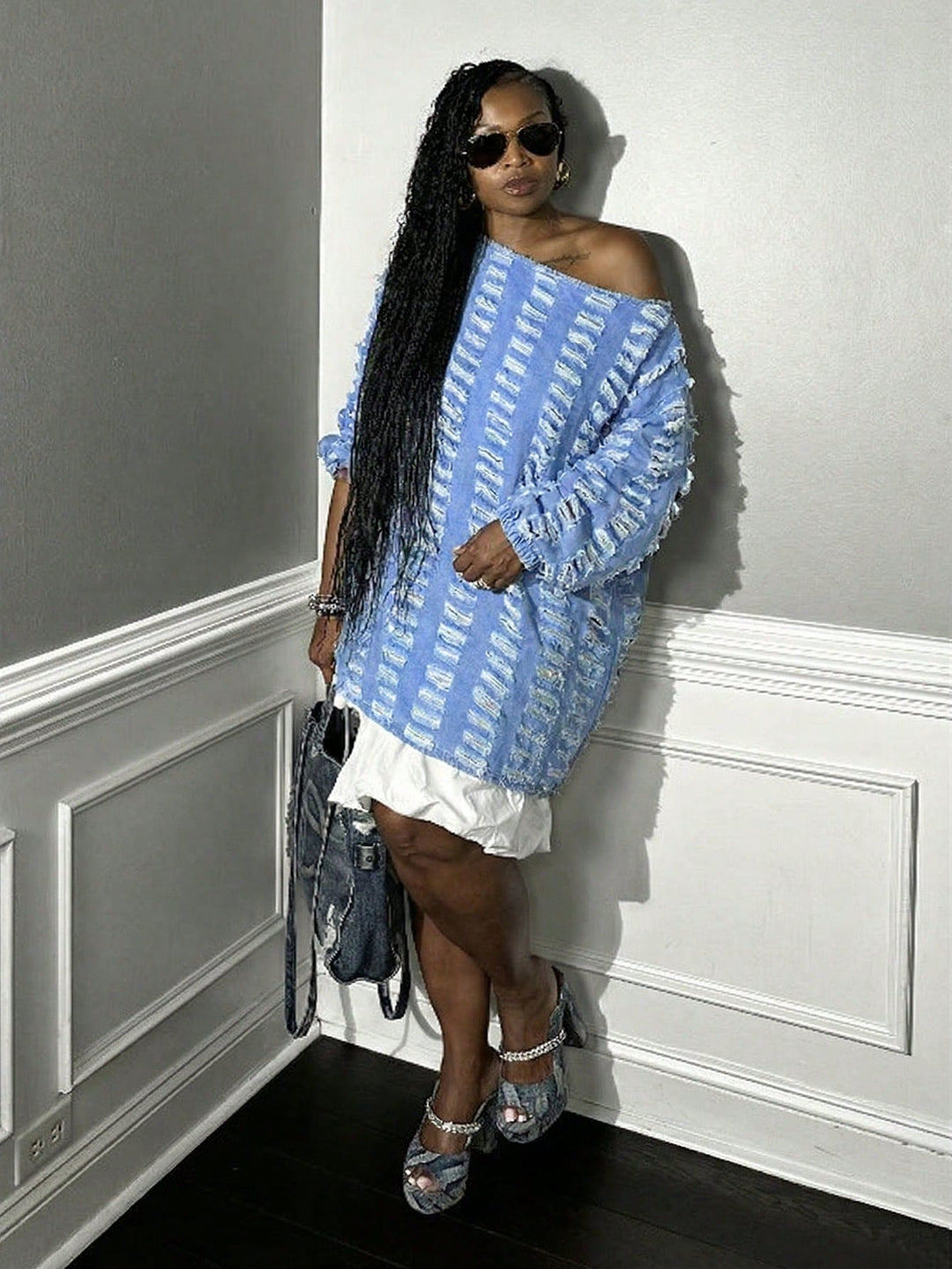 Top SHEIN, albastru