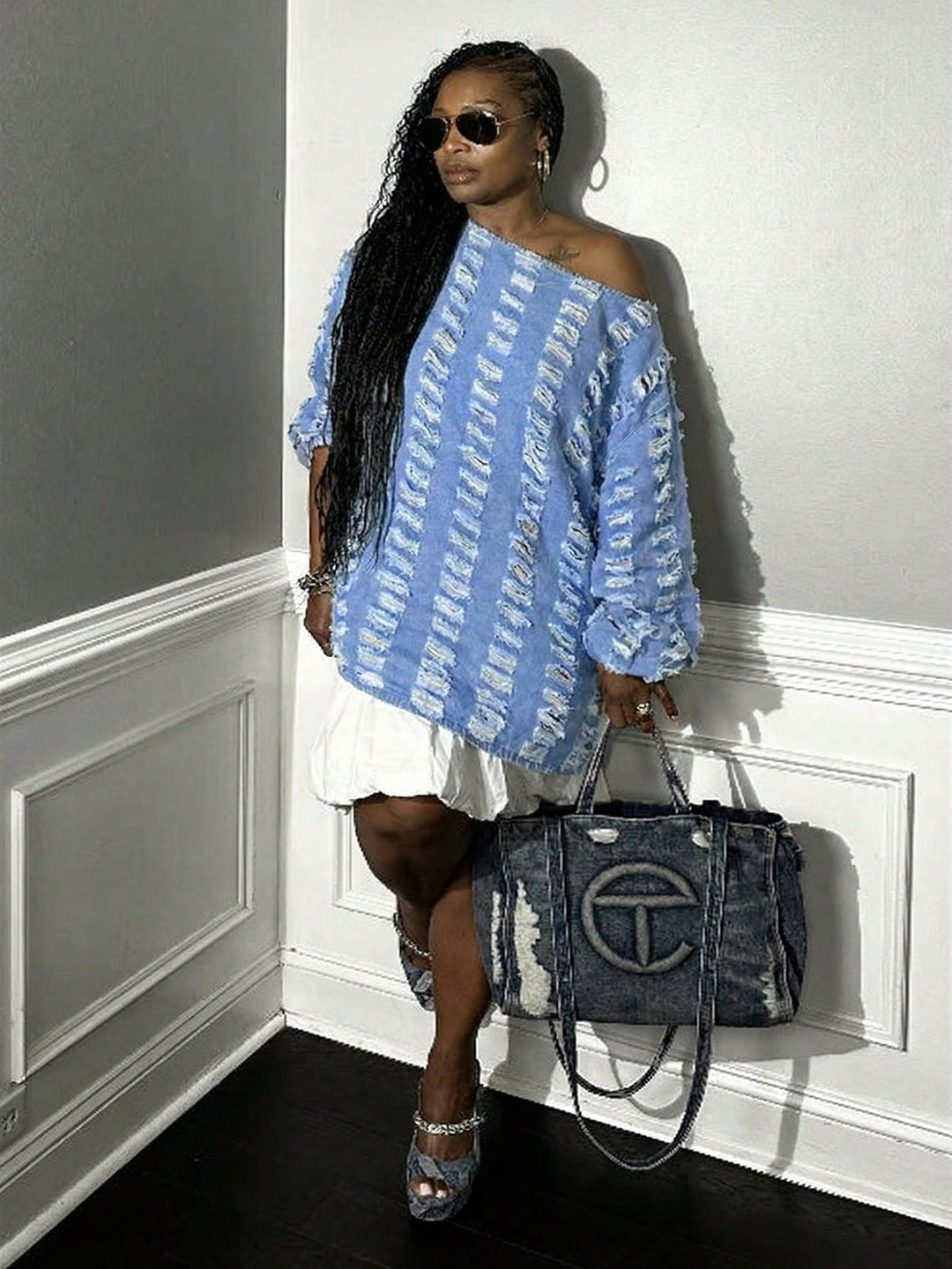 Top SHEIN, albastru