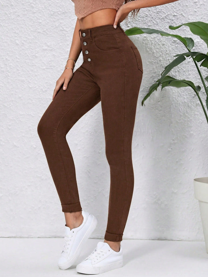 Jeans SHEIN, maro
