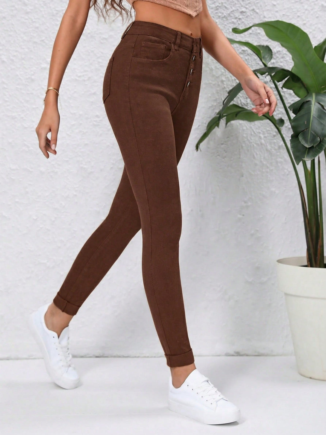 Jeans SHEIN, maro