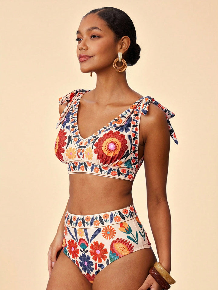 Set bikini SHEIN, mix culori