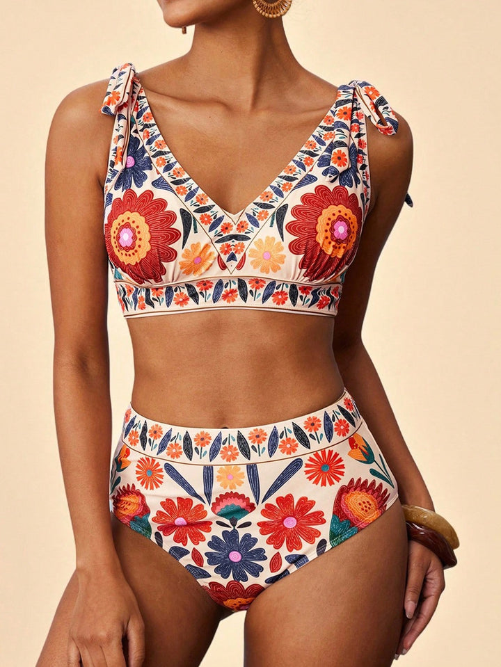 Set bikini SHEIN, mix culori