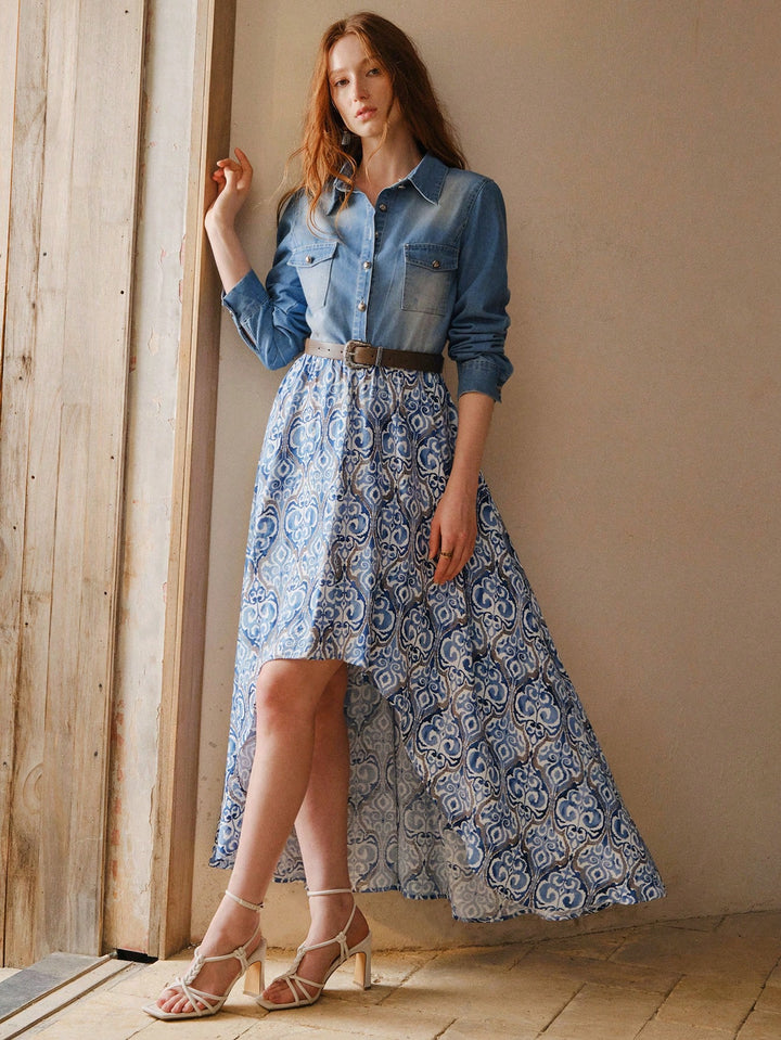 Rochie midi SHEIN, mix culori