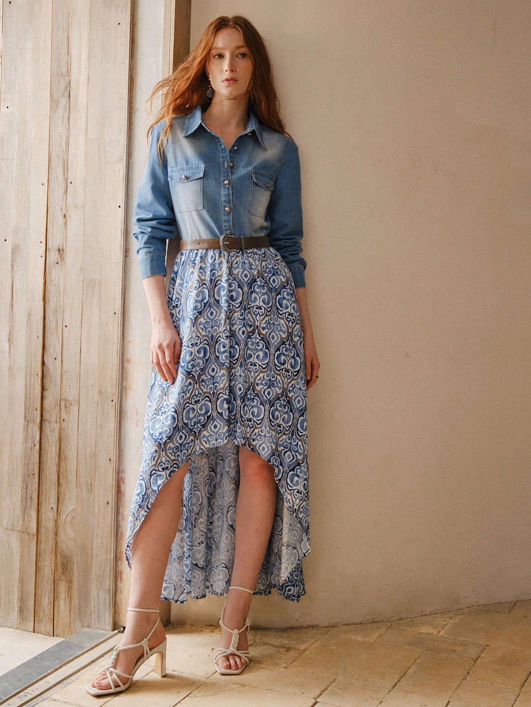 Rochie midi SHEIN, mix culori