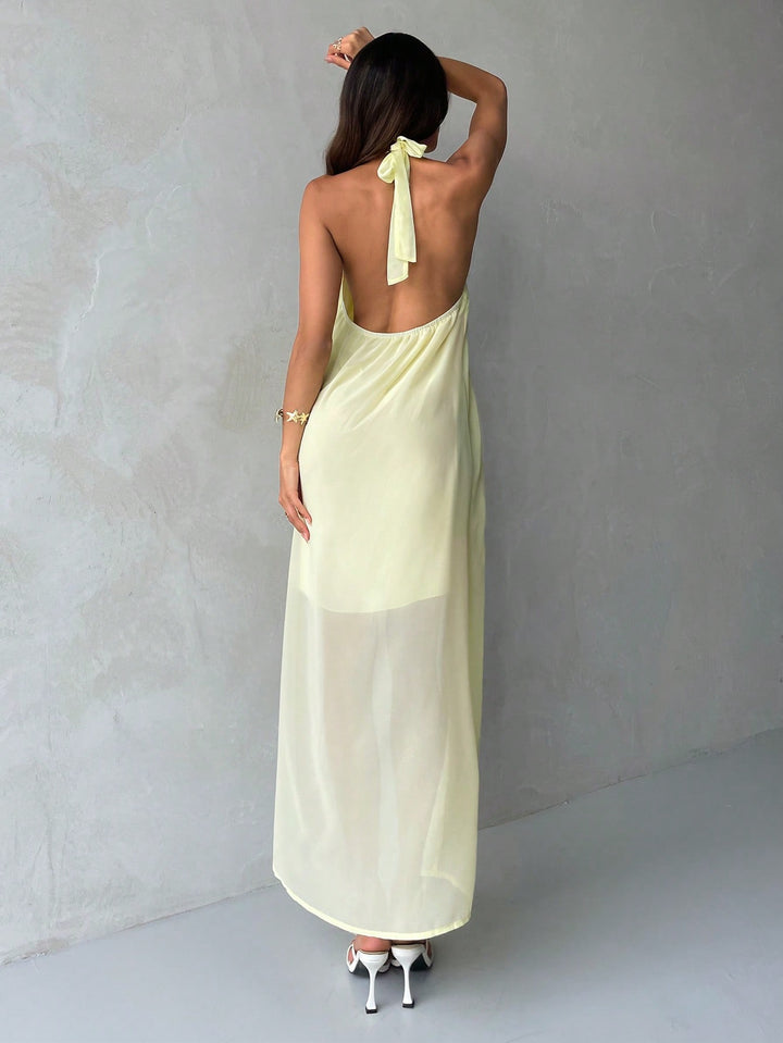 Rochie midi SHEIN, galben