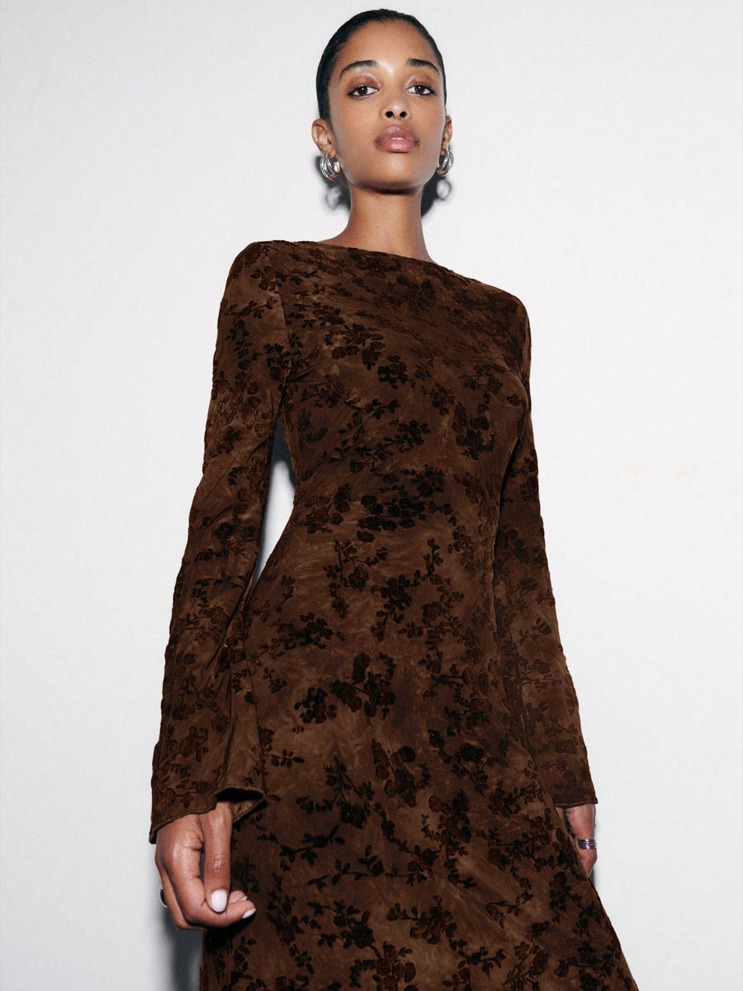 Rochie maxi SHEIN, maro